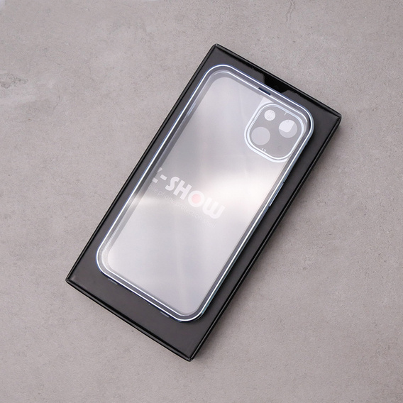 Case for iPhone 13, Magnetic Dual Glass, blue