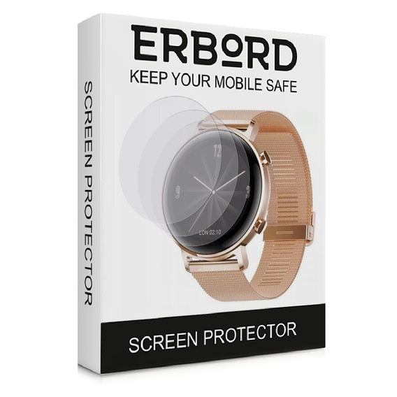 3x ERBORD hydrogel film for Huawei Watch GT 2 42mm