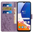 Flip case for Samsung Galaxy A55 5G, Wallet, Butterfly, purple