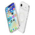 Case for iPhone Air, for MagSafe, glitter, transparent