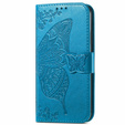 Flip case for Motorola Moto G86 Power 5G, Butterfly, blue