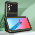 Love Mei Case for Samsung Galaxy S22, armored with glass, green