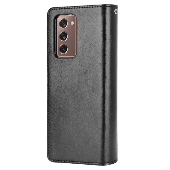 Flip case for Samsung Galaxy Z Fold 2 5G, Crazy Horse Wallet, black
