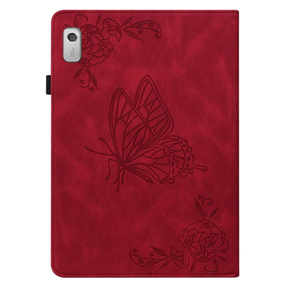 Case for Lenovo Tab M9, Butterfly, red
