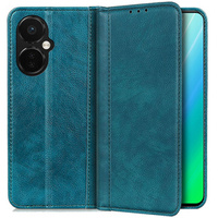 Case for OnePlus Nord CE 3 Lite, Wallet Litchi Leather, green