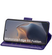 Flip case for Motorola Edge 60 / 60 Fusion, Butterfly, purple
