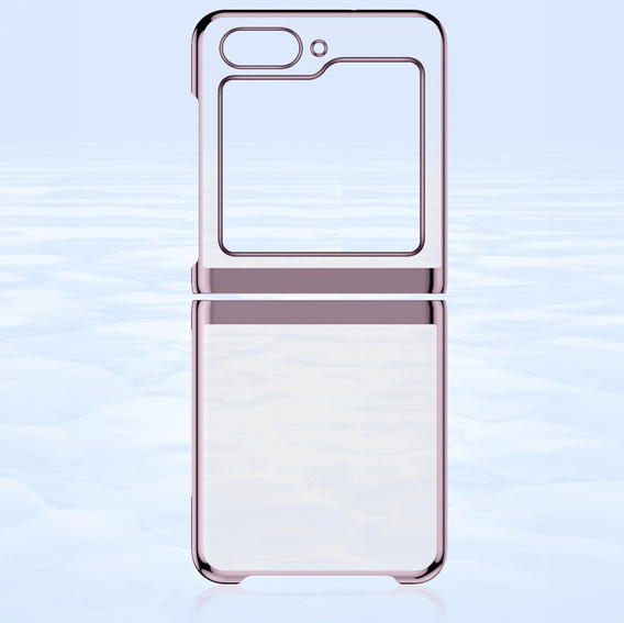 Case for Samsung Galaxy Z Flip7 FE / Z Flip6, PC Case, transparent / pink