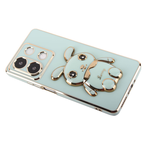 Case for Xiaomi Redmi Note 13 5G, Rabbit, green + 9H Tempered Glass