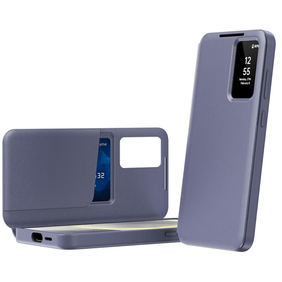Flip case for Samsung Galaxy A56 5G, Smart View Wallet, purple