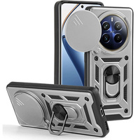 Case for Realme 12 Pro 5G / 12 Pro+ 5G, CamShield Slide, silver