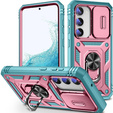 Case for Samsung Galaxy S23 Plus, CamShield Slide, pink / green