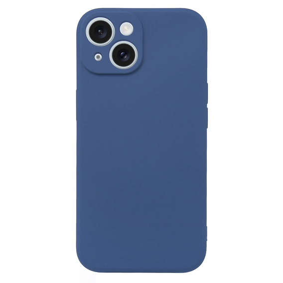 Case for iPhone 15 Plus, Silicone Lite, dark blue