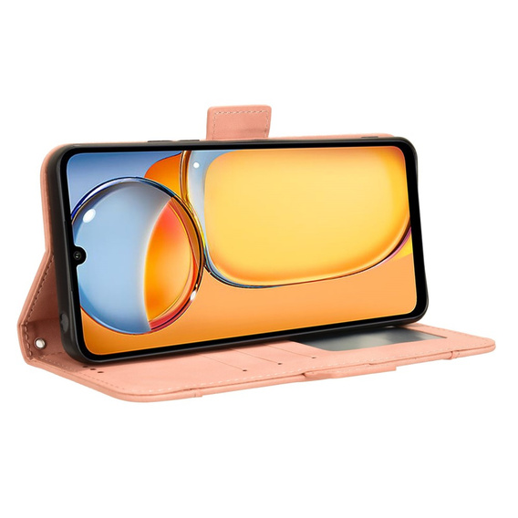 Flip case for Xiaomi Redmi 13C / Poco C65, Card Slot, pink