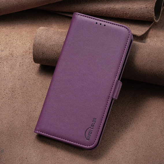 Flip case for Xiaomi Redmi Note 13 5G, BINFEN Wallet, dark purple