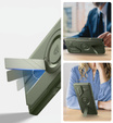Armored case for Samsung Galaxy S25 Ultra, Dexnor CamProtect MagSafe, green (Two frames)