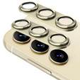 2x ERBORD tempered glass for camera to Samsung Galaxy S24+ Plus, gold