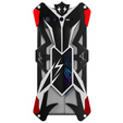Armored case for Asus ROG Phone 6 5G, Aluminum Alloy, black / red
