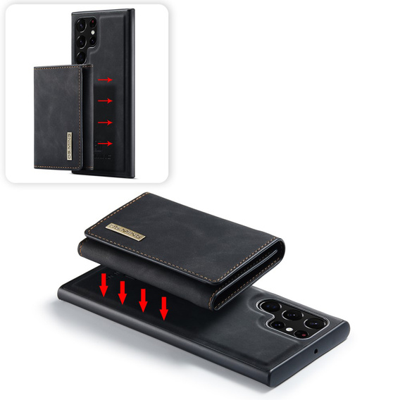 Case for Samsung Galaxy S22 Ultra 5G, DG.MING 2in1, black