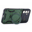 BENKS Kevlar Case for Samsung Galaxy A54 5G, for MagSafe, Carbon Fiber, green