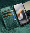Flip case for Motorola Moto G56 5G, Wallet Rhombus, green