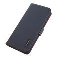 KHAZNEH RFID case for Samsung Galaxy A35 5G, Litchi Texture, blue