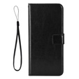 Flip case for Samsung Galaxy A56, Crazy Horse Wallet, black