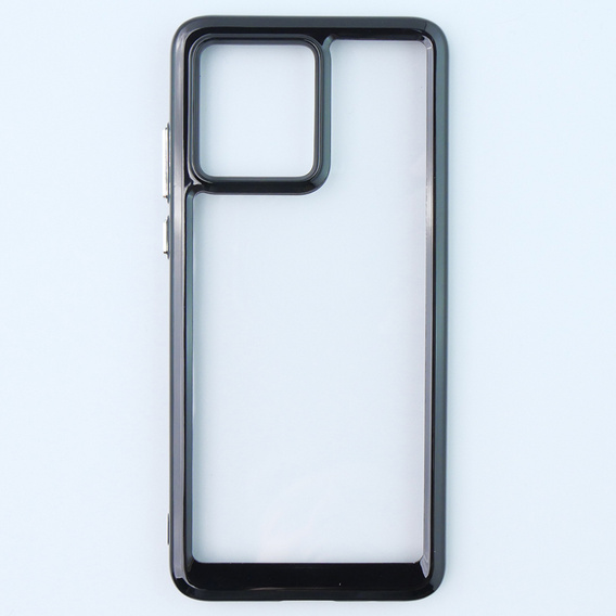Case for Motorola Moto G84 5G, Fusion Hybrid, transparent / black