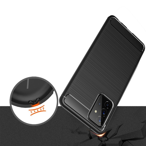 Case for Samsung Galaxy A72 5G / A72 LTE, Carbon, black