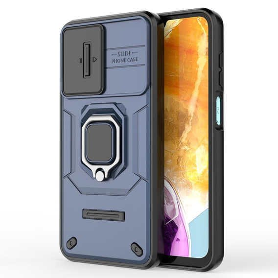 Case for Samsung Galaxy M15 5G, KickStand Camera Lens, blue