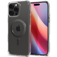 Spigen MagSafe Case for iPhone 16 Pro Max, Ultra Hybrid, transparent + 9H Tempered Glass