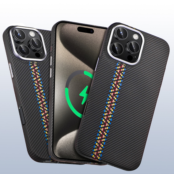 MagSafe's iPhone 15 Pro Max Case, Carbon Fiber, black