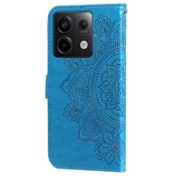 Flip case for Xiaomi Redmi Note 13 Pro 5G, Mandala, blue