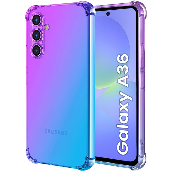 Case for Samsung Galaxy A36, Gradient Dropproof, Purple / blue