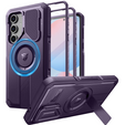 Armored case for Samsung Galaxy S24 FE, Dexnor Full Body (Two Frames), purple