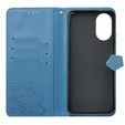 Flip case for Oppo A58 4G, Mandala, blue