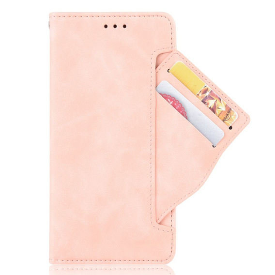 Flip case for Motorola Edge 30 Neo, Card Slot, pink