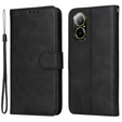Flip case for Realme C67, Leather Wallet, black