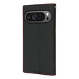 Flap case for Google Pixel 10 / 10 Pro, Litchi Grain leather, black