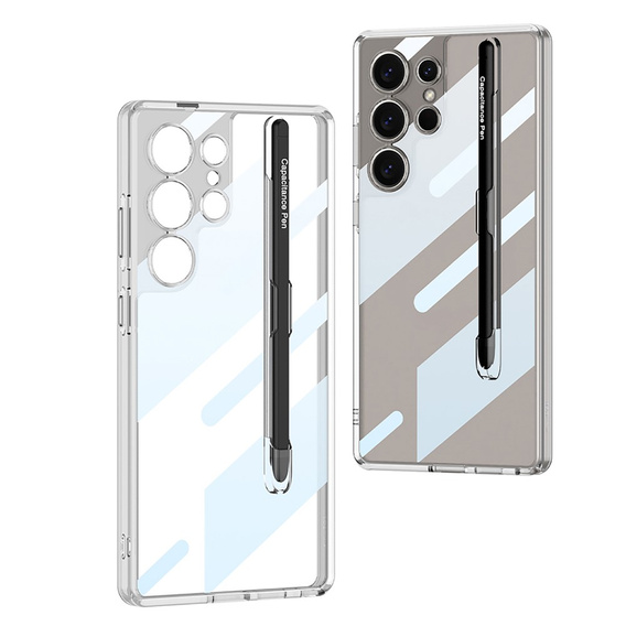 Samsung Galaxy S25 Ultra case, GKK Clear Case, with stylus, transparent