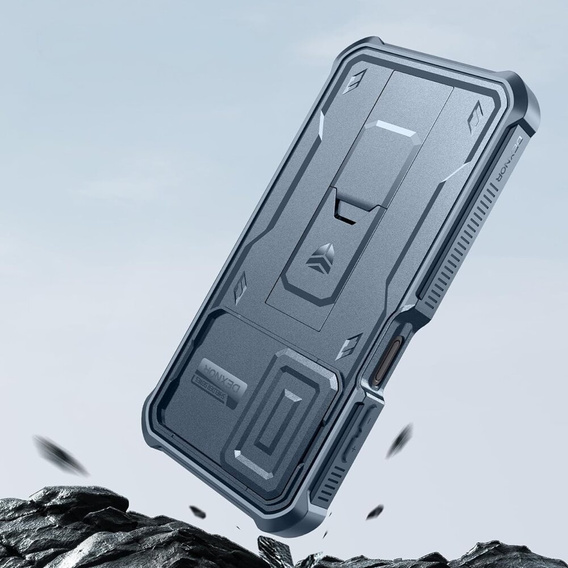 Armored case for Samsung Galaxy A15, Dexnor Full Body (Two Frames), blue