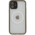 Magnetic Dual Glass MagSafe case for iPhone 12, gold