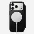 Nomad case for iPhone 17 Pro, Modern Leather Folio, black
