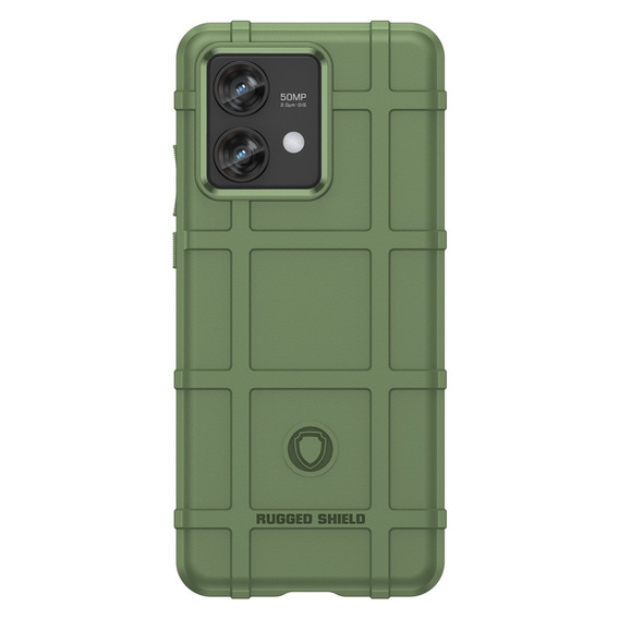 Case for Motorola Edge 40 Neo, Rugged Shield, green