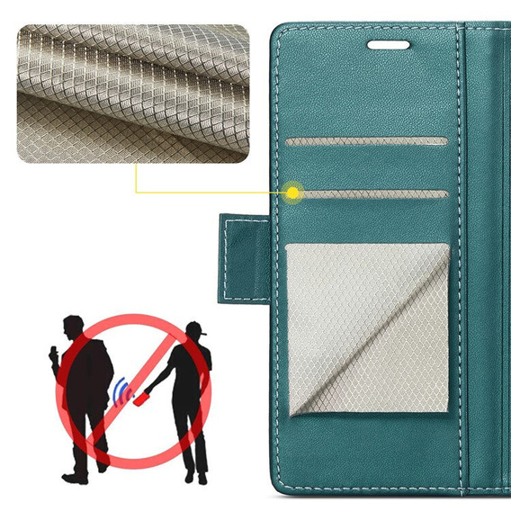 ERBORD Glossy Litchi flip case for Xiaomi Redmi Note 15 Pro 4G