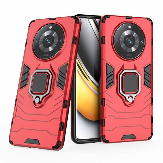 Case for Realme 11 Pro / 11 Pro +, Kickstand Ring, red
