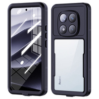IP68 Waterproof Case for Xiaomi Redmi Note 14 Pro 5G, Redpepper, black
