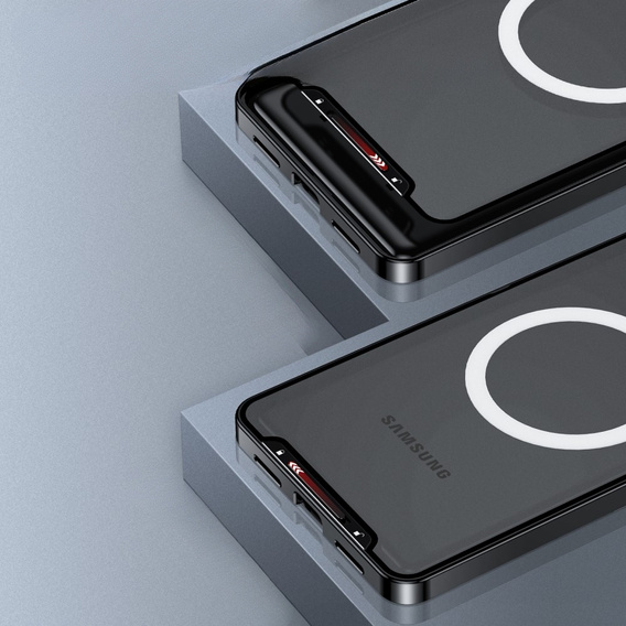 Camera Protection Case for Samsung Galaxy S23 Ultra, CamShield MagSafe, transparent / black