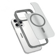 ERBORD Case with MagSafe for iPhone 16 Pro, Matte Case, active button, matt / titanium grey