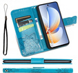 Flip case for Realme C71, Butterfly, blue