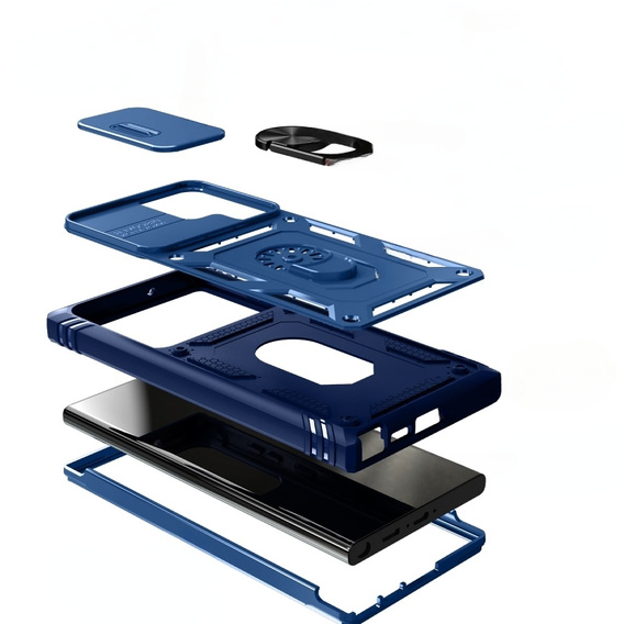 Case for Samsung Galaxy S24 Ultra, CamShield Slide, blue